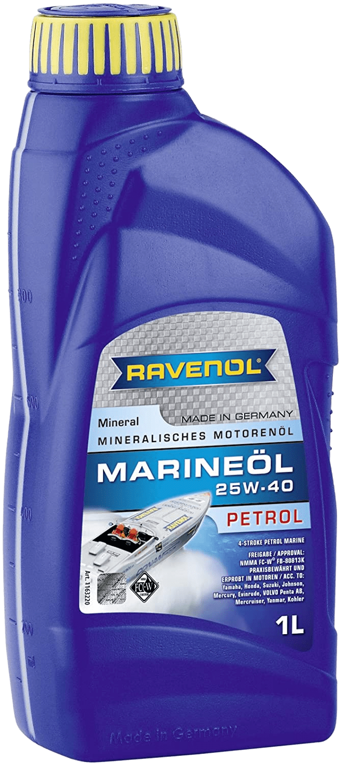 Моторное масло Ravenol Marineoil PETROL SAE 25W-40, 1л